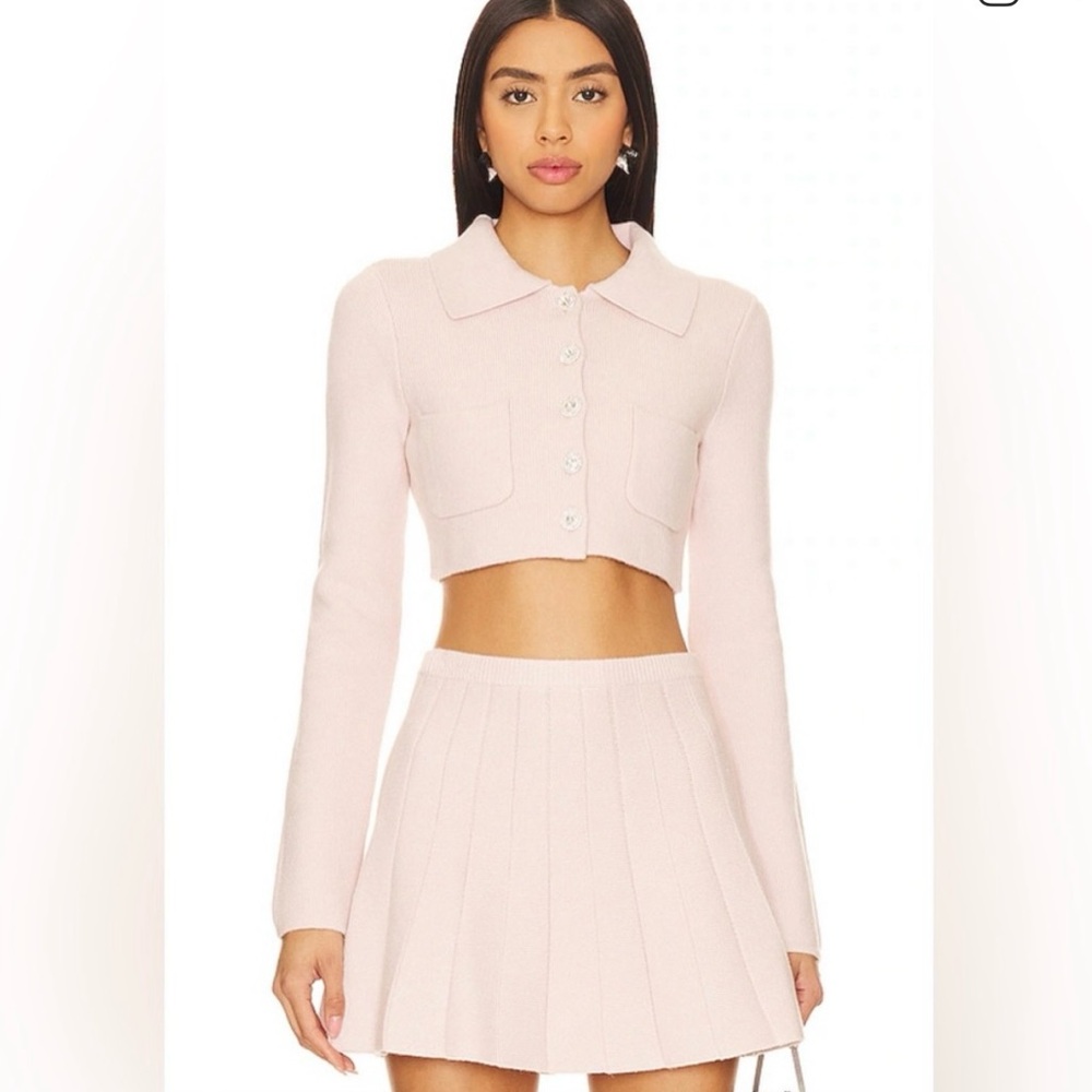 Majorelle Solveig Pink Mini Skater Skirt Size Xs View 2